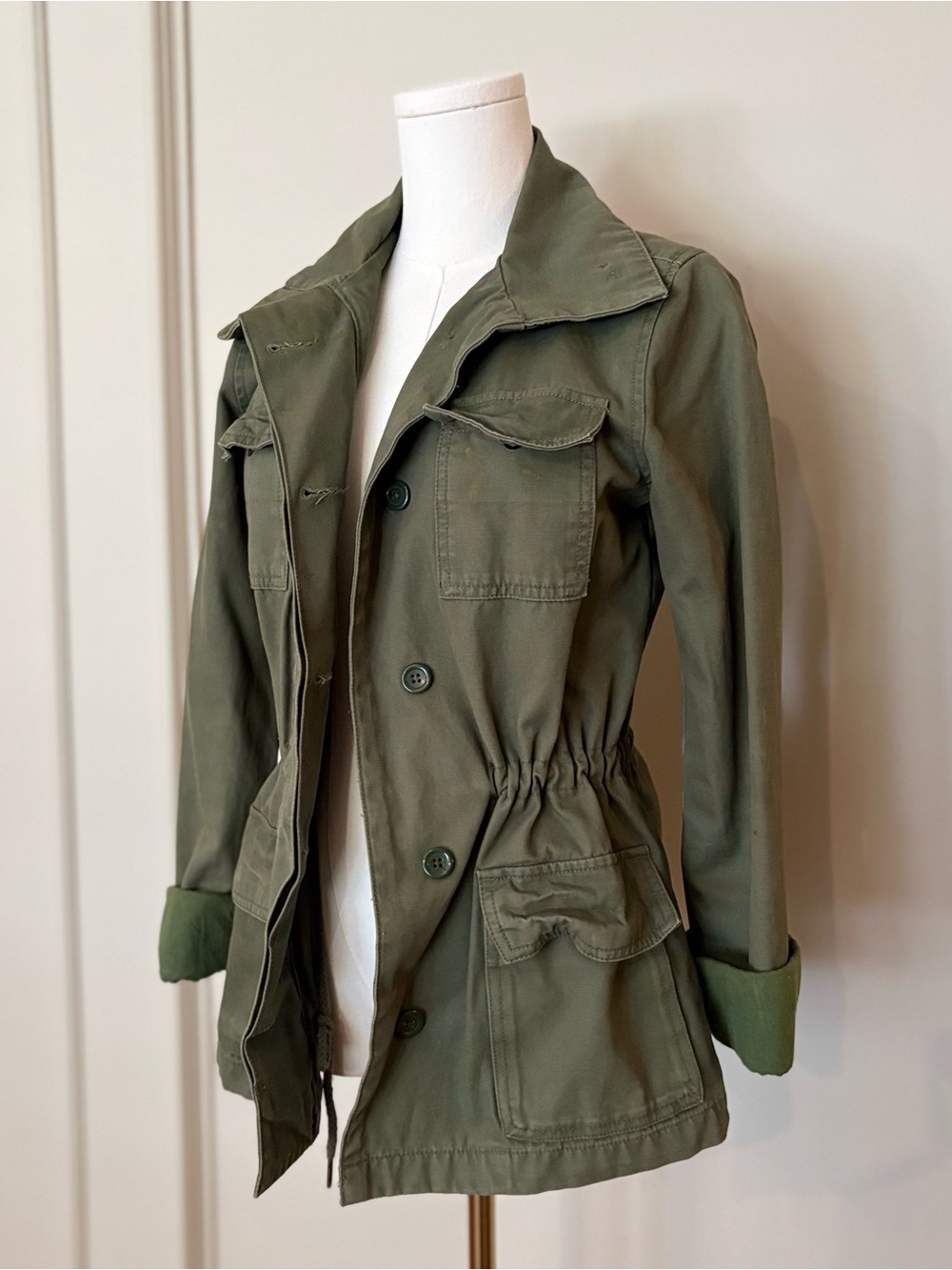 Ecote Olive Army Green Utility Jacket - Women Sz S - Picture 4 of 8